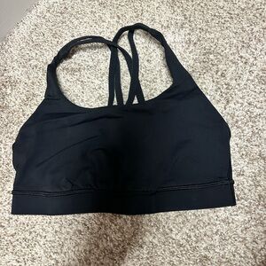 lululemon black energy bra